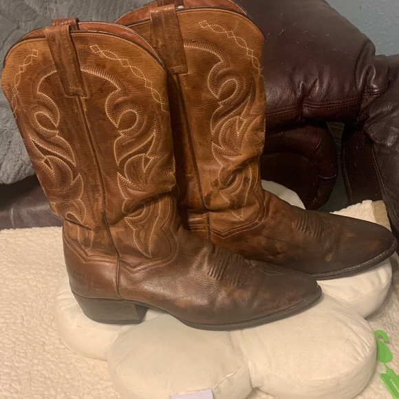 Dan Post Brown Leather Western Boots
